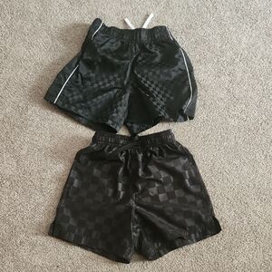 DSG/Athletic Works Black Athletic/Soccer Shorts with Elastic Waistband